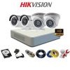 Trọn bộ 4 camera Hikvision 1MP giá rẻ